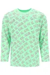 ERL 'WAFFLE' LONG SLEEVED T-SHIRT WITH ALL-OVER PRINT
