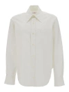 Erl White Buttoned Up  Oversize Shirt In White
