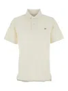 Erl White Polo With Classic Collar And Logo Lettering On The Front In Cotton Man In White