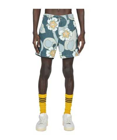 Erl Wide-leg Shorts In Multicolor