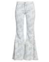 Erl X Coca Cola Woman Pants Light Grey Size L Cotton, Polyester, Elastane In Blue