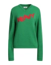 Erl Woman Sweater Green Size Xl Acrylic, Alpaca Wool, Wool In Green