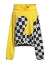 Erl Yellow Paneled Hoodie In Yellow