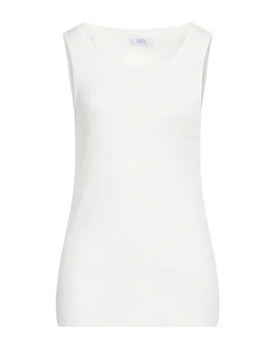 Erl Woman Tank Top White Size S Cotton