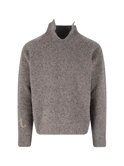 Erl Wool Blend Sweater In Gray