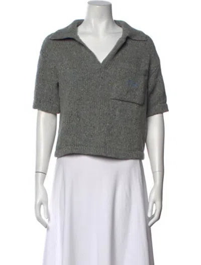 Pre-owned Erl Wool Tweed Pattern Sweater In Multicolor