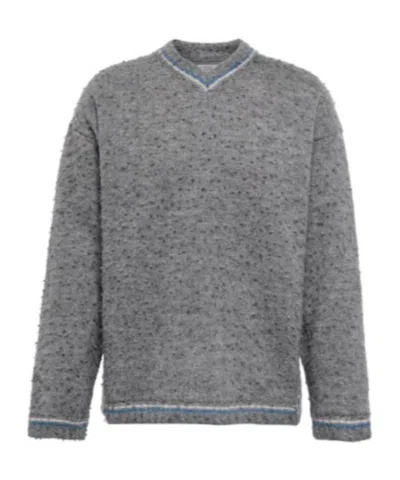 Erl Wool-blend Sweater In Gray