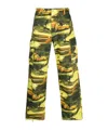 Erl Work Casual Pants In Green
