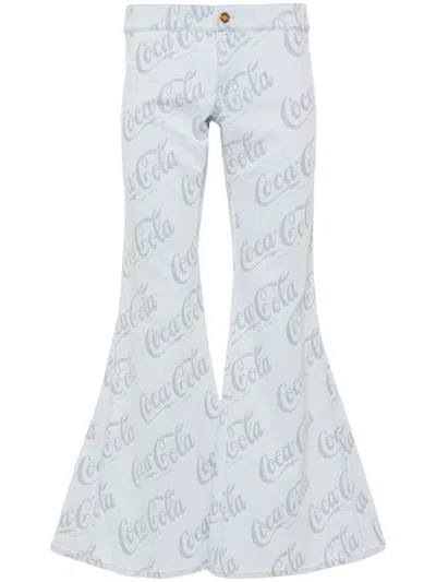 ERL X COCA-COLA SCHLAGJEANS MIT JACQUARD