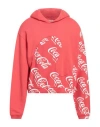 Erl Men Coca Cola Swirl Hoodie Knit In Red