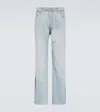 Erl 501 Low-rise Straight Jeans In Blue