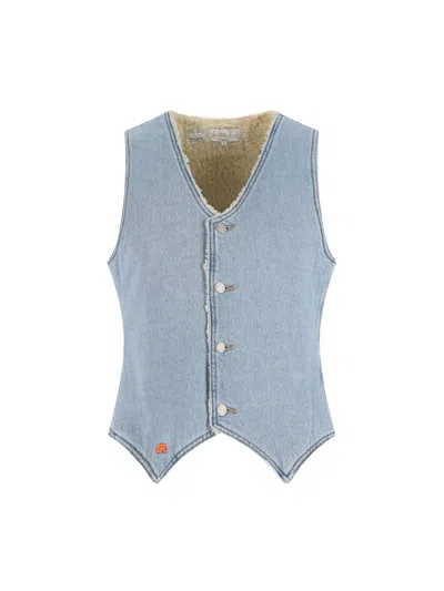 Erl X Levi's 'sherpa' Denim Vest