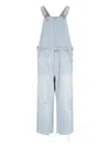 Erl X Levi's Strauss Denim Dungarees In Blue
