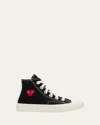Erl X Play High Top Sneakers W/ Red Heart, Toddlers/kids In 1 - Black