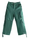 Erl Zip-off Cargo Trousers In Green