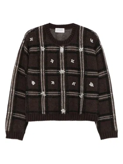 Ermanno Acrylic Jersey In Brown