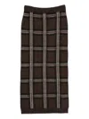 Ermanno Acrylyc Falda In Brown