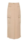 Ermanno Beige Viscose Skirt In Neutrals