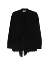 Ermanno Black Polyester Cardigan In Black