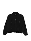 Ermanno Black Polyester Jacket In Black