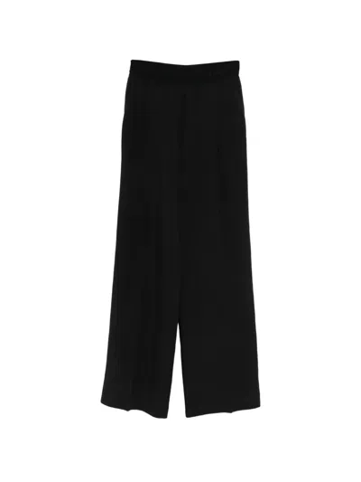 Ermanno Black Viscose Pants