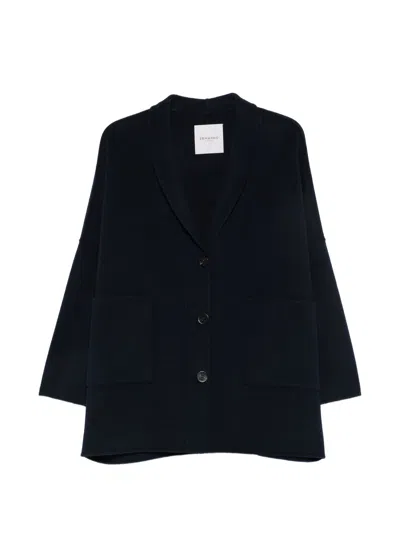 Ermanno Blue Wool Polyester Jacket