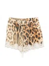 Ermanno Brown Viscose Shorts In Multi