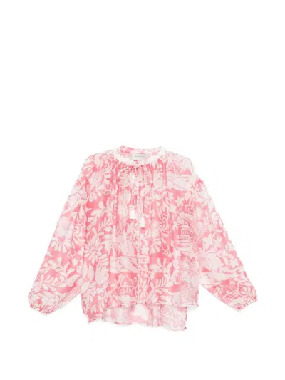 Ermanno Bubble Lyocell Polyamide Shirt In Pink