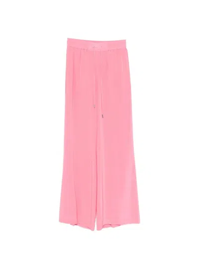 Ermanno Bubble Pink Silk Pants