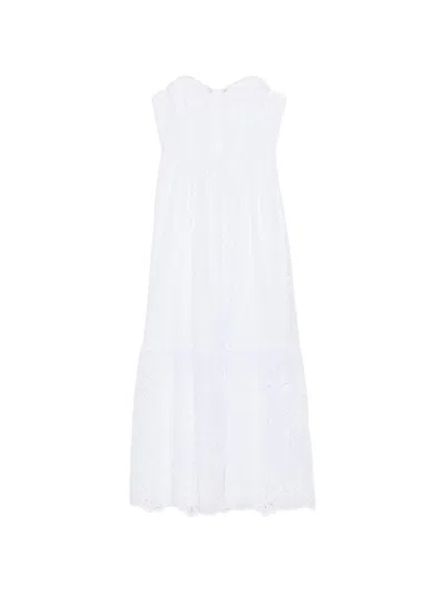 Ermanno Cotton Maxi Dress In White
