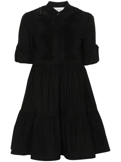 Ermanno Cotton Shirt Dress In Black