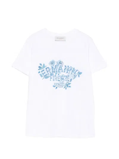 Ermanno Cotton Short Sleeve T-shirt In Multi