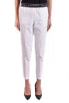 Ermanno Cropped Trousers With Tapered Fit In White