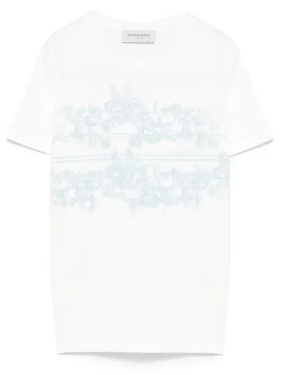 Ermanno Crystal Embellished T Shirt