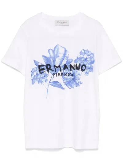 Ermanno Crystal Embellished T Shirt
