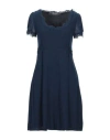 Ermanno Di Ermanno Scervino Short Dresses In Slate Blue