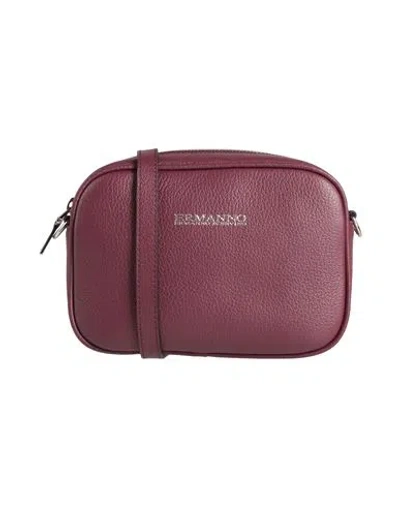 Ermanno Di Ermanno Scervino Woman Cross-body Bag Garnet Size - Cow Leather In Red