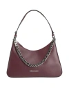 Ermanno Di Ermanno Scervino Woman Handbag Burgundy Size - Cow Leather In Red