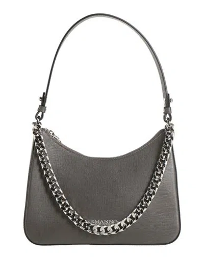 Ermanno Di Ermanno Scervino Woman Handbag Charcoal Size - Cow Leather