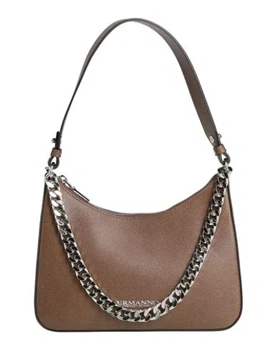 Ermanno Di Ermanno Scervino Woman Handbag Khaki Size - Cow Leather