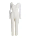Ermanno Di Ermanno Scervino Woman Jumpsuit Cream Size 4 Polyester, Elastane, Viscose, Polyamide, Cot In White