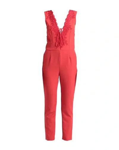 Ermanno Di Ermanno Scervino Woman Jumpsuit Red Size 10 Polyester, Elastane