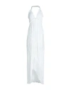 Ermanno Di Ermanno Scervino Woman Maxi Dress White Size 4 Polyester, Polyamide, Elastane