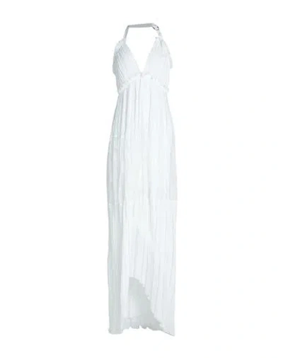 Ermanno Di Ermanno Scervino Woman Maxi Dress White Size 4 Polyester, Polyamide, Elastane