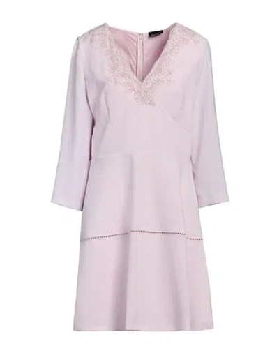 Ermanno Di Ermanno Scervino Woman Mini Dress Pink Size 12 Polyester In Black