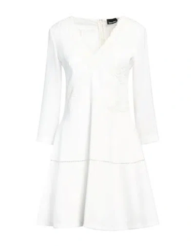 Ermanno Di Ermanno Scervino Woman Mini Dress White Size 8 Polyester In White