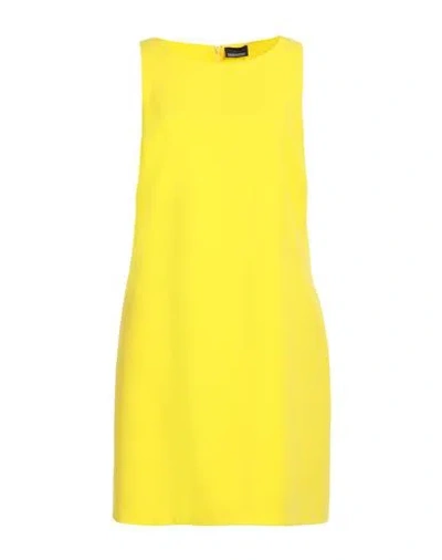 Ermanno Di Ermanno Scervino Woman Mini Dress Yellow Size 10 Polyester, Elastane