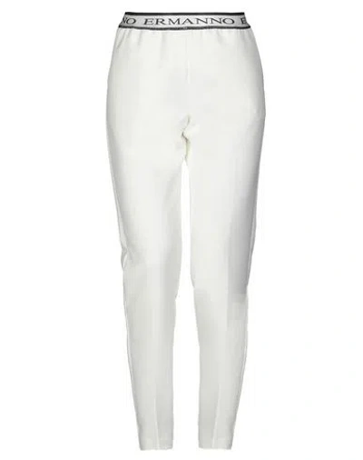 Ermanno Di Ermanno Scervino Woman Pants Ivory Size 4 Polyester, Elastane In White