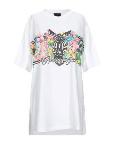 Ermanno Di Ermanno Scervino Woman T-shirt White Size 4 Cotton