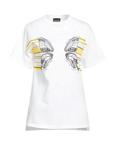 Ermanno Di Ermanno Scervino Woman T-shirt White Size 4 Cotton